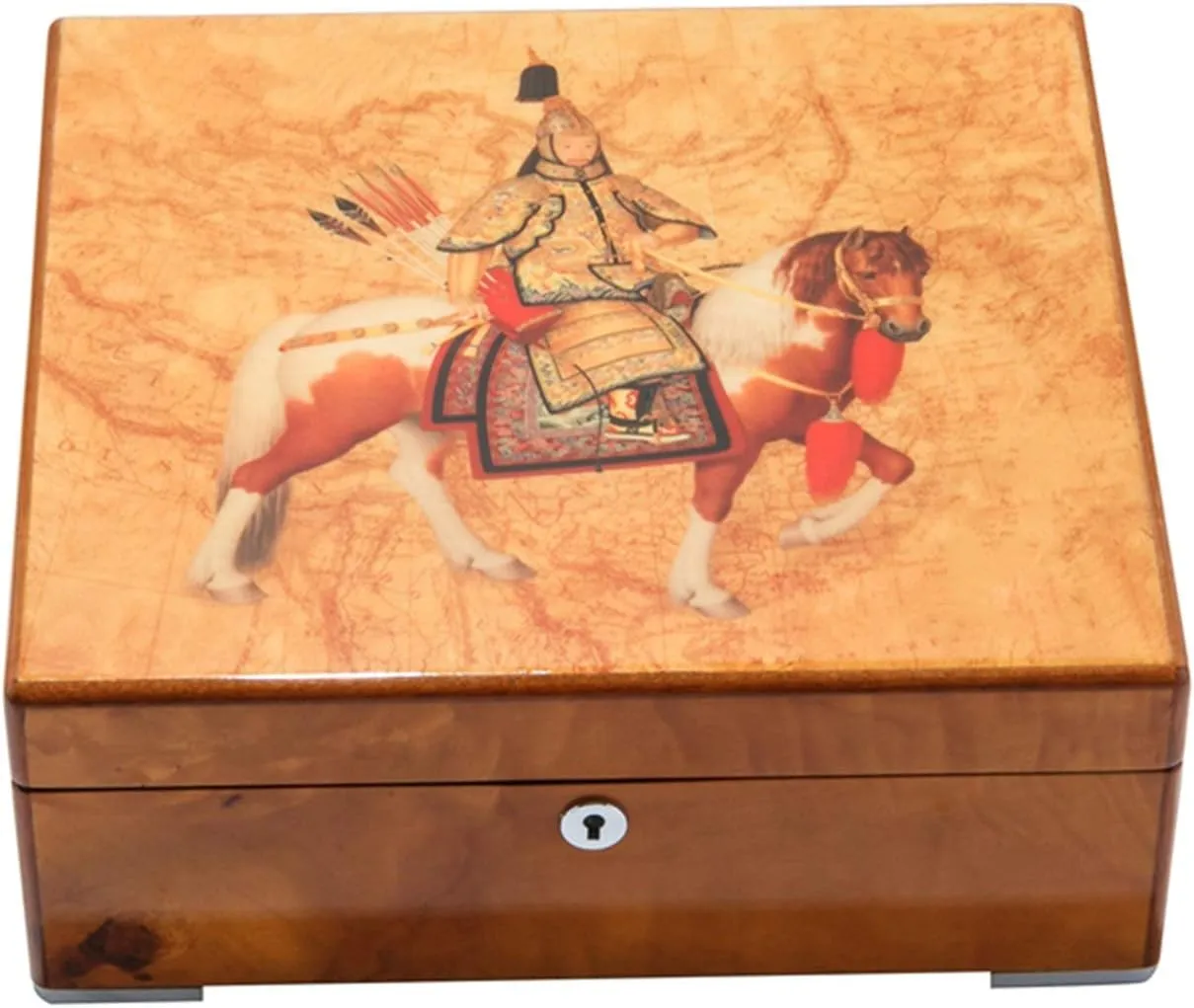 : Brown Size : 100X240x257mm) 8 Slot Watch justice Box Watch Display Box Wooden with Lock Men's Watch Women's Watch (Color 