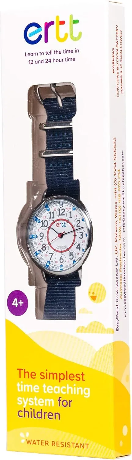 - Learn eliminate snow renew glimpse to Tell The Time Wrist Watch For Kids - 2 Step Time Teacher Watch - 12-24 Hr Easy to Read Dial EasyRead Time Teacher - Teaching Watch For Kids - Boys & Girls Analog Watch - Kids Learning Watch 