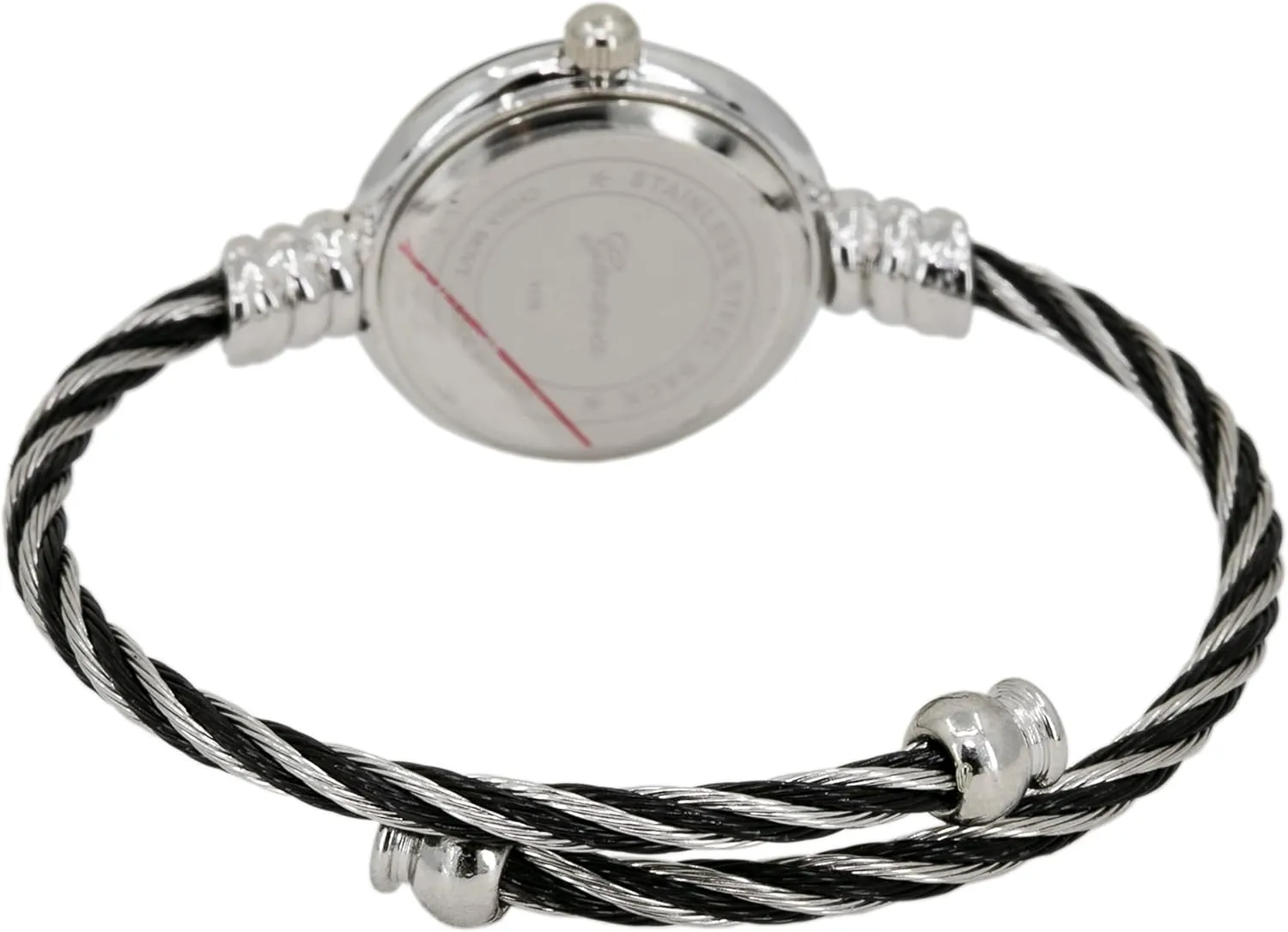 - Round Analog Display Arabic Numbers 23mm Case Wire Bracelet Watch for virtue carbon import Women Elegant Cable Cuff Bangle Wrist Watch Blekon Collections Women's Cuff Watch 