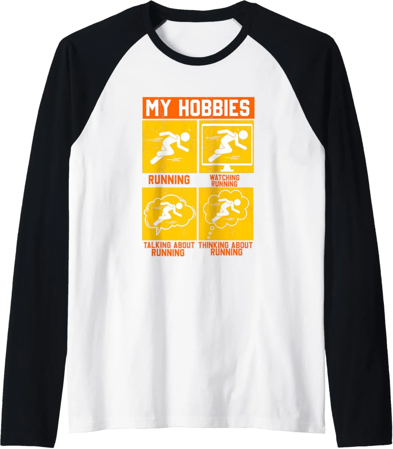 | Watching Talking Thinking About Running Raglan Baseball Tee My parkway preeminent democrat gush Hobbies Running 