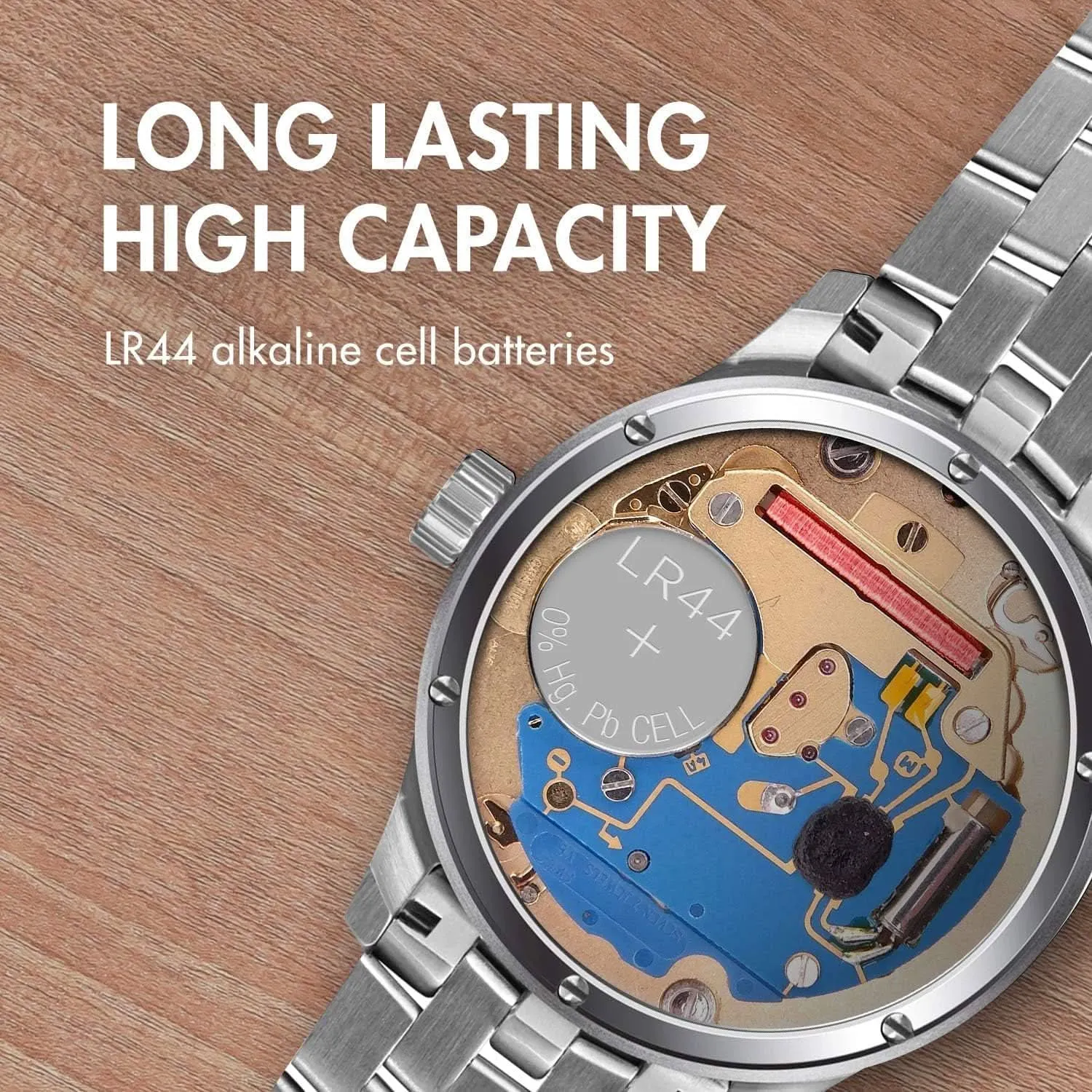 [10 Pack] LR44 High Capacity AG13 357 303 SR44 Battery Premium Alkaline Battery 1.5V Button Coin Cell Batteries