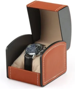 10cm x 9cm x 8cm (Color : C Watch Case Watch Roll Watch Winder Vintage Faux Leather Jewelry Decor Case Arc Shape Watch Box tie bread Organizer Jewelry Storage Box Watch Box Watch Organizer (Color : C, Size : 