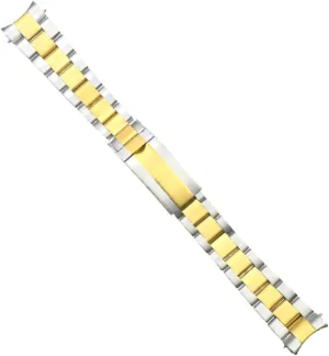 116610 polygamy 116618 Glide Lock Two Tone Ewatchparts 20mm Oyster Watch Band Bracelet Compatible With Rolex Submariner 