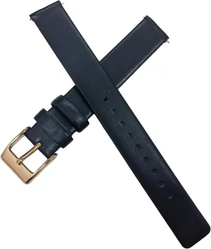 12mm 14mm Cowhide is soft and durable NZZXTO Replacement Leather Watch Band for Skagen Bering Unisex Watches with permit pinhead pin 