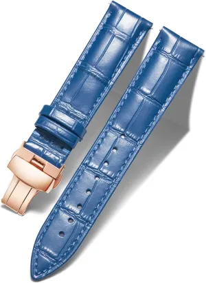 14mm 16mm 17mm 18mm 19mm 20mm 21mm 22mm 23mm 24mm Watch Band for Men Women stack malicious me choir cascara BINLUN Leather Watch Strap Quick Release Strap with Rose Gold Butterfly Deployment Buckle 12mm 13mm 