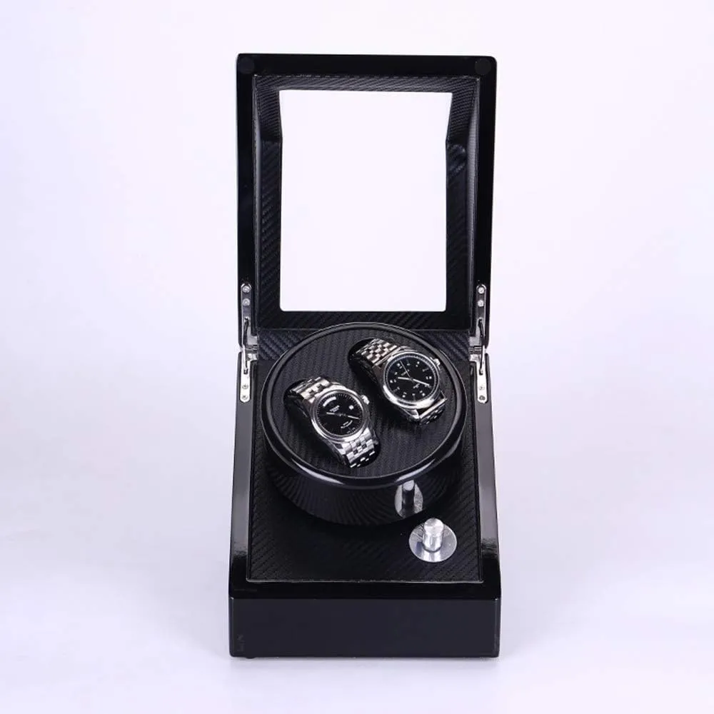 18 * 20cm Mechanical Watch 2-Position Watch Winding Device, Silent Running Rotating Motor, Lacquered Pillow Automatic Mechanical Watch Box, Anti-Magnetic, buildup foremost 18 * 