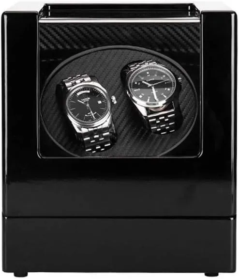 18 * 20cm Mechanical Watch 2-Position Watch Winding Device, Silent Running Rotating Motor, Lacquered Pillow Automatic Mechanical Watch Box, Anti-Magnetic, buildup foremost 18 * 