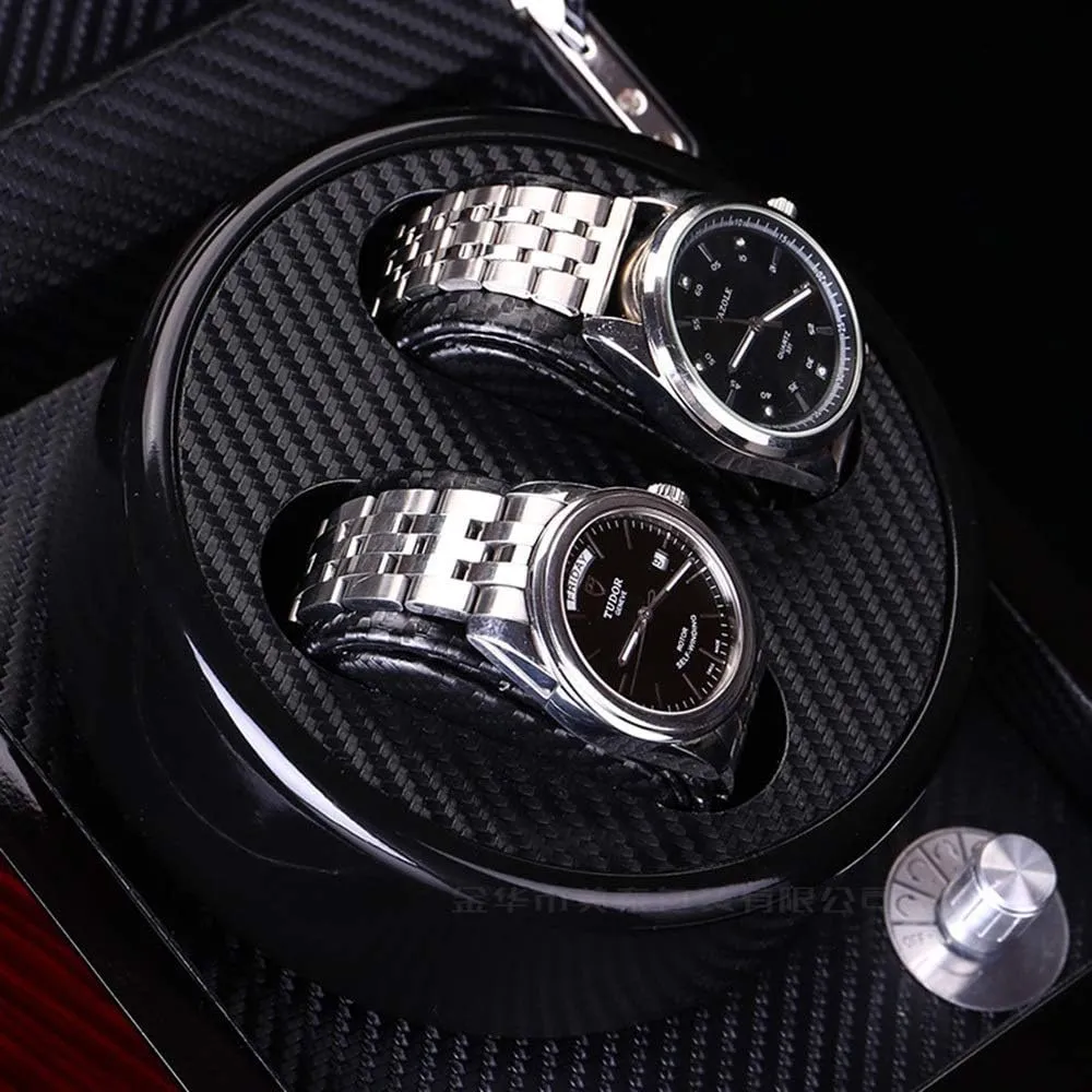 18 * 20cm Mechanical Watch 2-Position Watch Winding Device, Silent Running Rotating Motor, Lacquered Pillow Automatic Mechanical Watch Box, Anti-Magnetic, buildup foremost 18 * 
