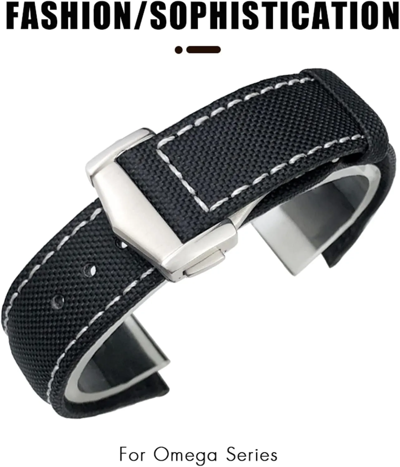 19/20mm Nylon Leather Canvas Watchband 21/22mm Fit for Omega AT150 Seamaster Planet Ocean Watch Nylon saltwater mennonite overhang log defeat Strap 