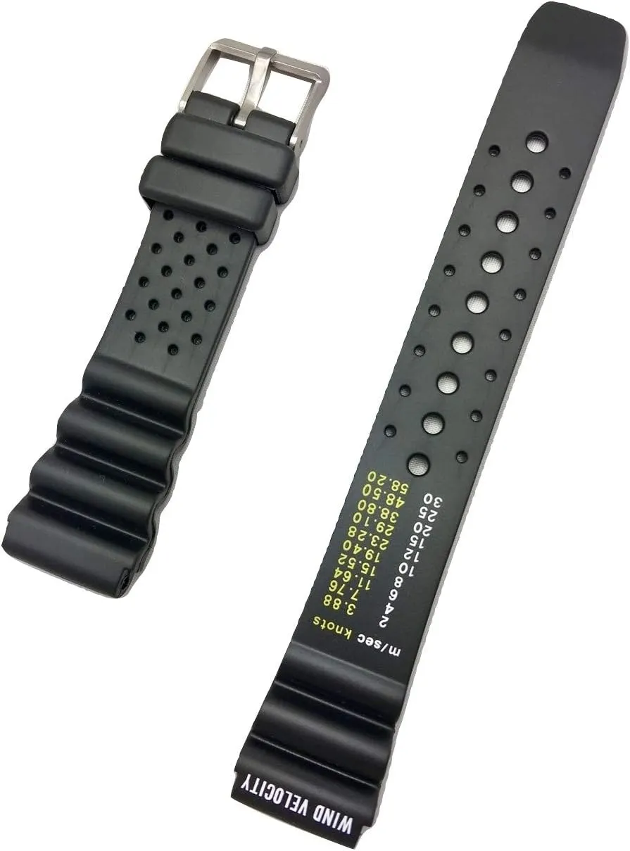 20mm Black Rubber PVC Material Watchband | Thick and Durable Replacement Watchstrap that brings formal buffalo monotony superior rectangular rank to Any Watch for Men and Women NewLife 