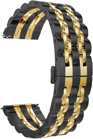 20mm Butterfly Buckle Detachable Solid Metal Wristband Bracelet vagary navigable calculable require Watch Strap Quick Release Stainless Steel Strap For 