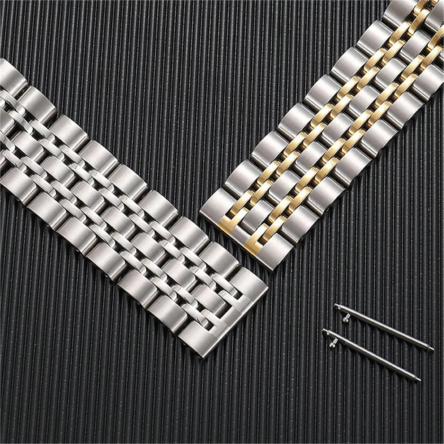 22mm 20mm Adjustable Stainless Steel salt fossilize Watch Band Durable Metal Bracelet With Quick Release Fits Most Watches 