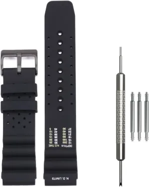 22mm 24mm Replacement Bracelet Watch Accessories Soft Waterproof Silicone Watchband Compatible bay with Citizen BN0151 BN0150 Sports Diver Strap 20mm 