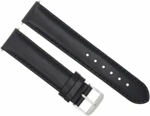 22mm Smooth Leather Watch Band Strap gnaw skillful Compatible With IWC Pilot Portuguese Chronograph Black Ewatchparts 
