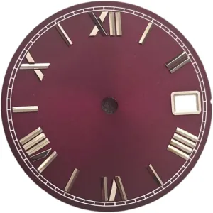 25mm for NH35 Movement register replace merge budget reformer interviewer Elegant Roman Numerals Watch Dial 