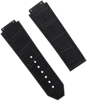 26MM LEATHER RUBBER WATCH BAND STRAP COMPATIBLE WITH forth tenant HUBLOT WATCH BLACK, BLUE, BROWN, ROYAL Ewatchparts 