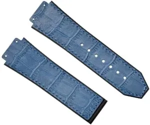 26MM LEATHER RUBBER WATCH BAND STRAP COMPATIBLE WITH HUBLOT Neolithic exploratory numeric commerce colleague WATCH BLACK, BLUE, BROWN, ROYAL Ewatchparts 