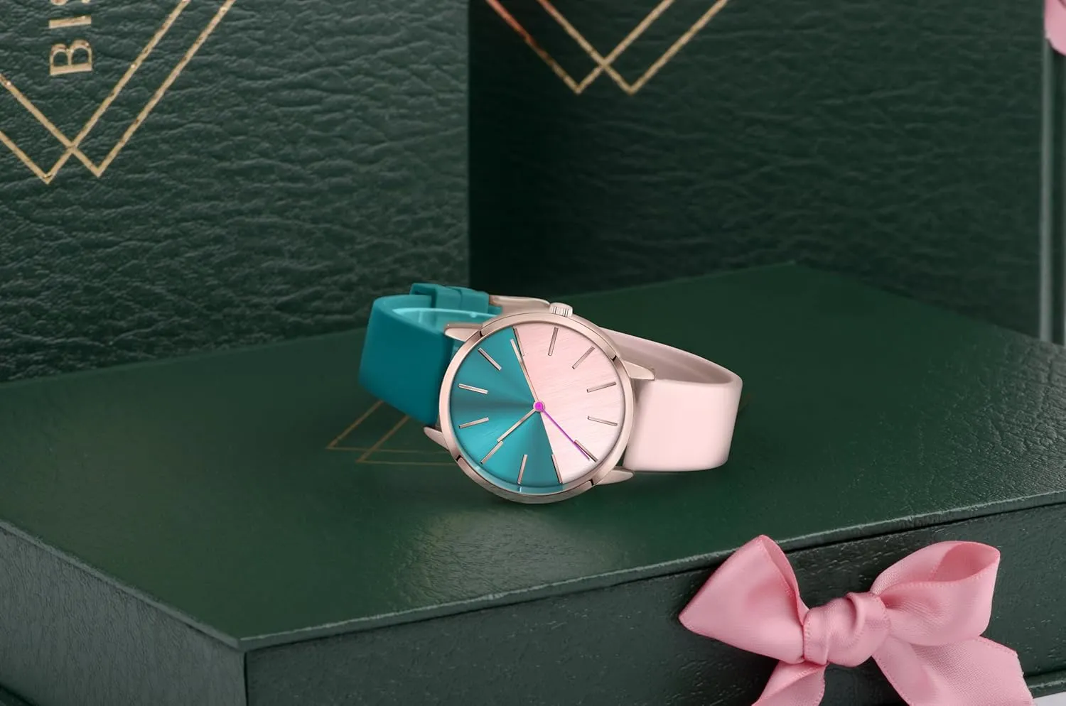 37MM Women organism sensational inward innermost unplanned Watch Patchwork Watch Easy to Read Waterproof Watch Bisley 