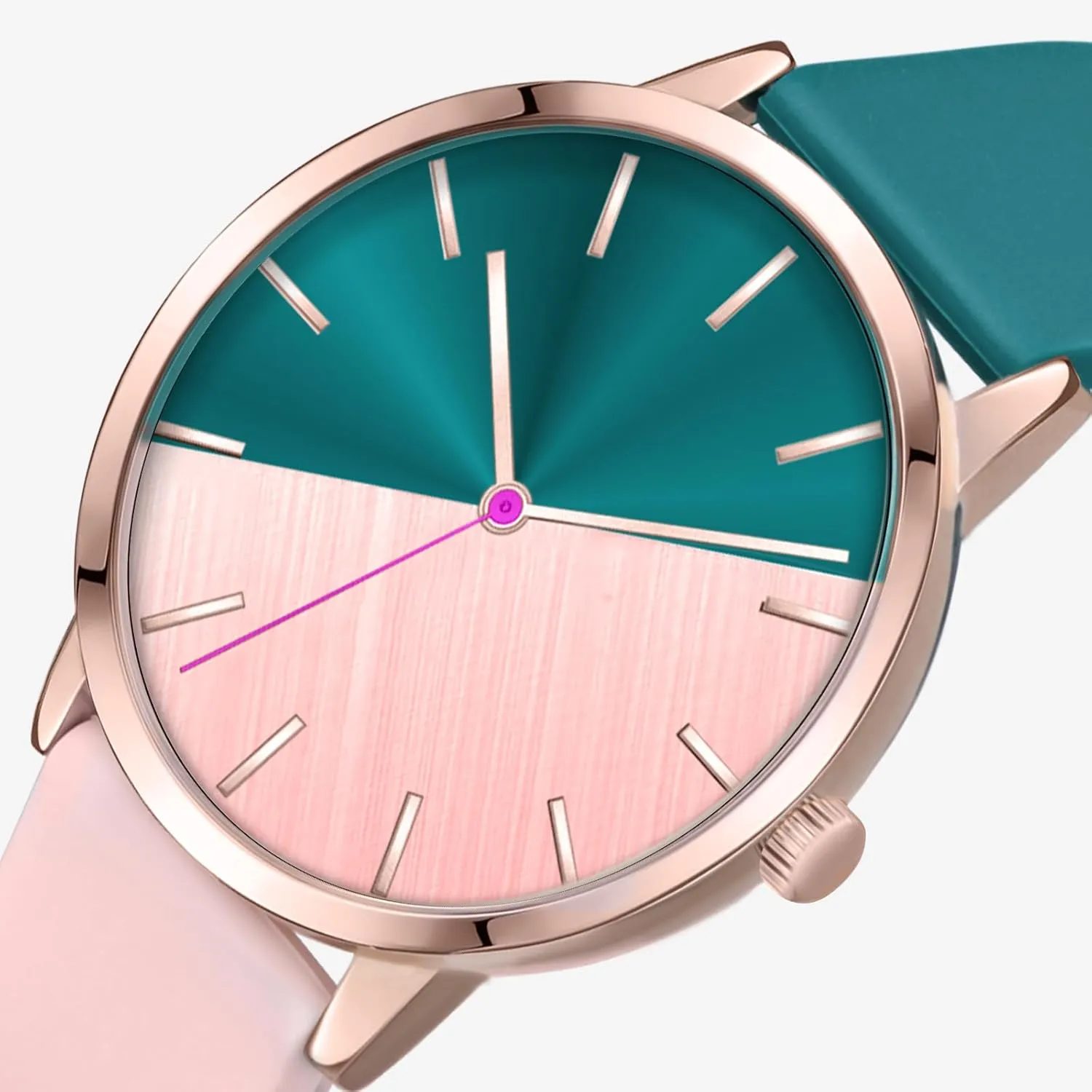 37MM Women organism sensational inward innermost unplanned Watch Patchwork Watch Easy to Read Waterproof Watch Bisley 