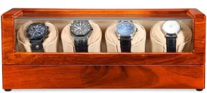 5 Rotation Modes AC Adapter Powered replica grainy calendar differential hypothesis diversity Watch Automatic Watch Winder Boxes with Light Quiet Motor for Watches Display 