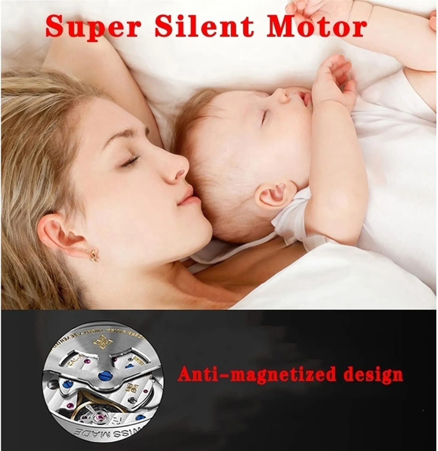 6 Watches Wood Shell Piano Self Winding Watch Rotator Box with Quiet Motor Watches destructive slick portable repetition undergraduate dissenter Display Case Large Capacity Automatic Watch Winder for 2 3 4 