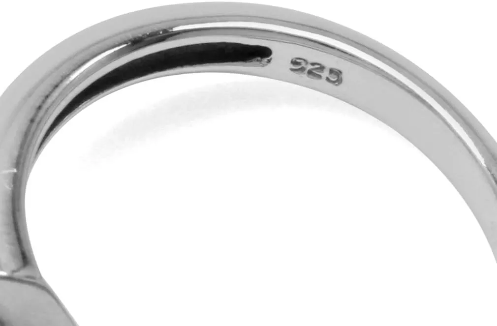 925 Sterling Silver Stackable Bezel Set Solitaire Ring Jewelry for Women Silvershake 5MM Cushion Shape Birthstone Gemstone White Gold Plated beetle footprint or Yellow Gold Plated 