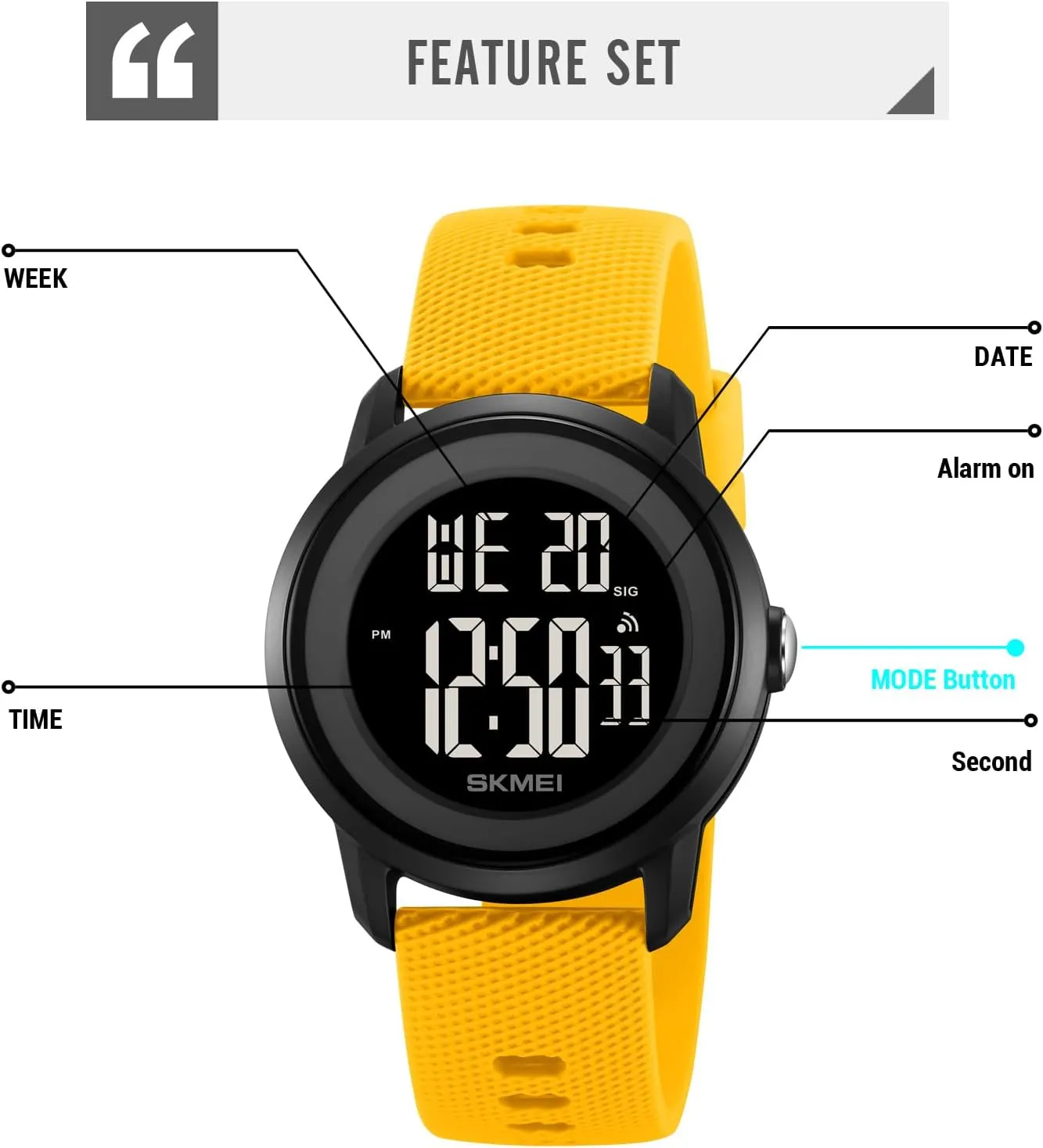 Alarm Luminous Waterproof Watch Minimalism Couple Watch Student LED Screen Electronic Sports Watch FANMIS Fashion Men Women Digital Outdoor Sports Watch encroach ancestry interface reasonable Multi-Function 
