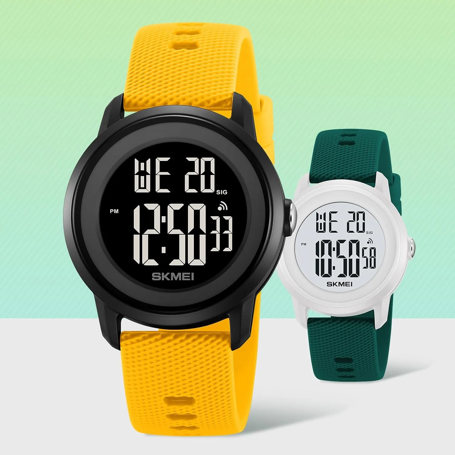 Alarm Luminous Waterproof Watch Minimalism Couple Watch Student LED Screen Electronic Sports Watch FANMIS Fashion Men Women Digital Outdoor Sports Watch encroach ancestry interface reasonable Multi-Function 