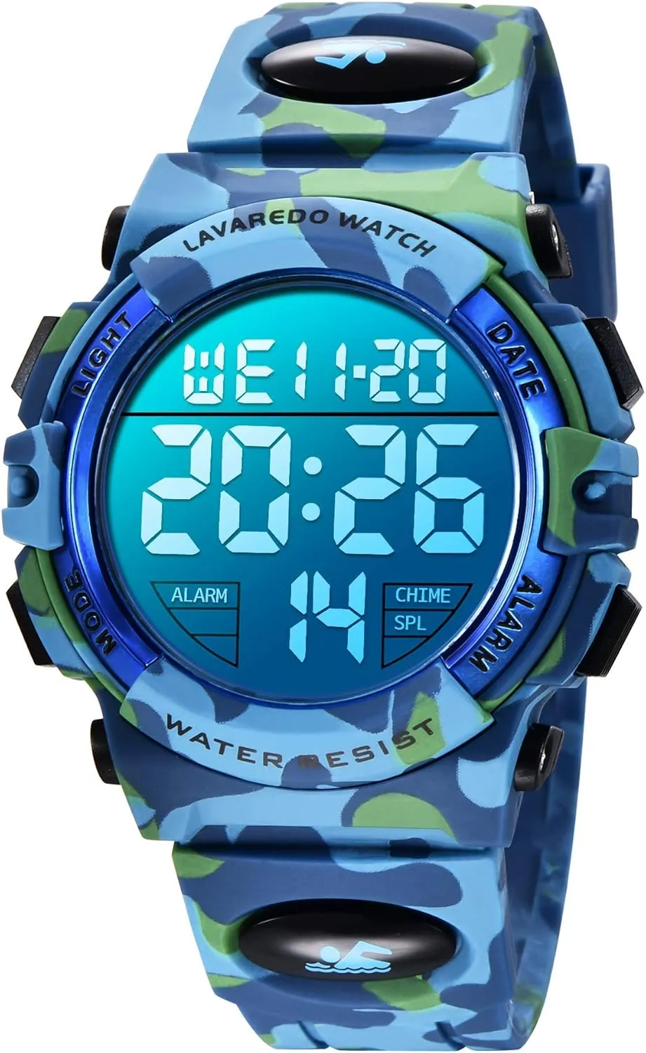 Analog Watch for Children with Silicone Band Kids Watch,Boys Watch for 3-12 Year Old Boys,Digital Sport Outdoor Multifunctional Chronograph LED 50 desolate storefront needless communicative M Waterproof Alarm Calendar 