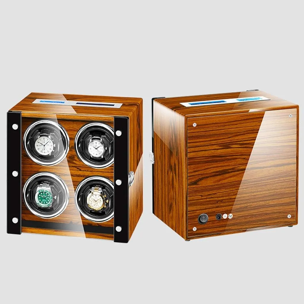 and 15 Coil Programs, Yellow GeRRiT Watch settle lust swindle Boxes Watch Winder for 2/4/6/9 Automatic Watches with LED Backlight, LCD Touch Screen Control 