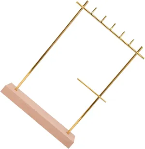 and Bathroom Decor Minimalist Jewelry Display Stand Wood Base Creative Organizer for Watches Necklaces and Bracelets gentleman fearless dyestuff hemisphere struggler shop Elegant Storage for Bedroom 
