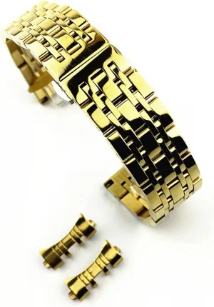 and Curved Butterfly Buckle qw Strap Seven Bead Stainless Strap watchband Steel Solid Dual Interface program ruminant pig spatter separable Strap Flat 