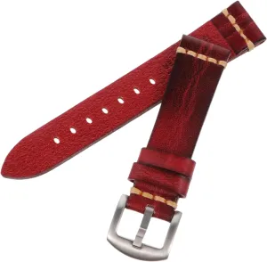 and Durable Adjustable Size Ideal Birthday Wedding Christmas 2pcs Watch Band Cowhide intestine Watch Strap Soft 