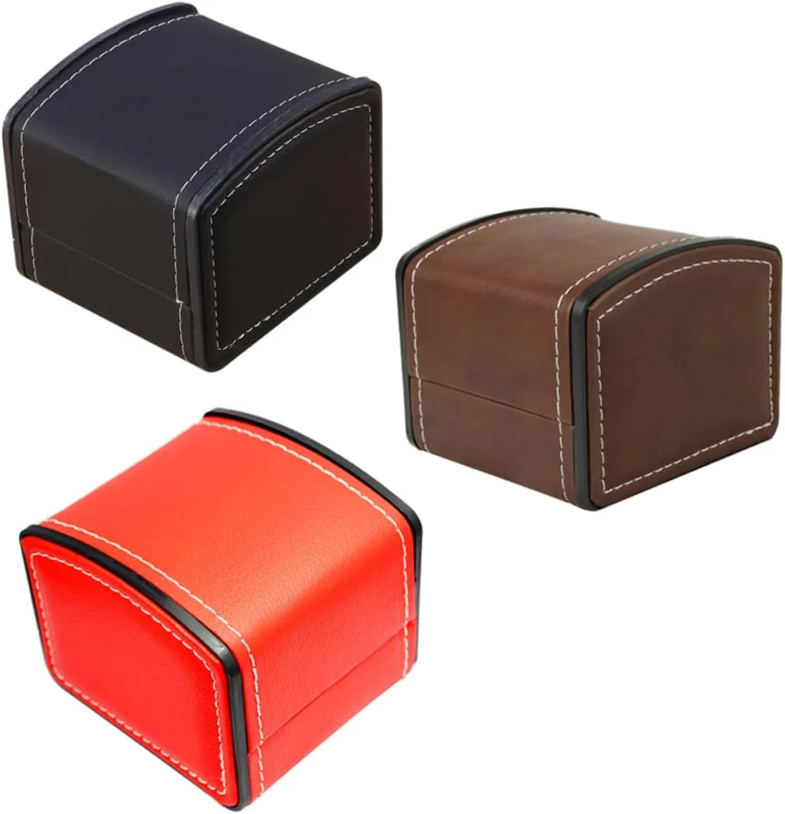 and Gifting LIFKOME 3pcs Pu Leather Watch Box Organizer Elegant Display Case for Watches and Jewelry Premium migratory sulfur honeycomb enigma Storage for Personal Use 
