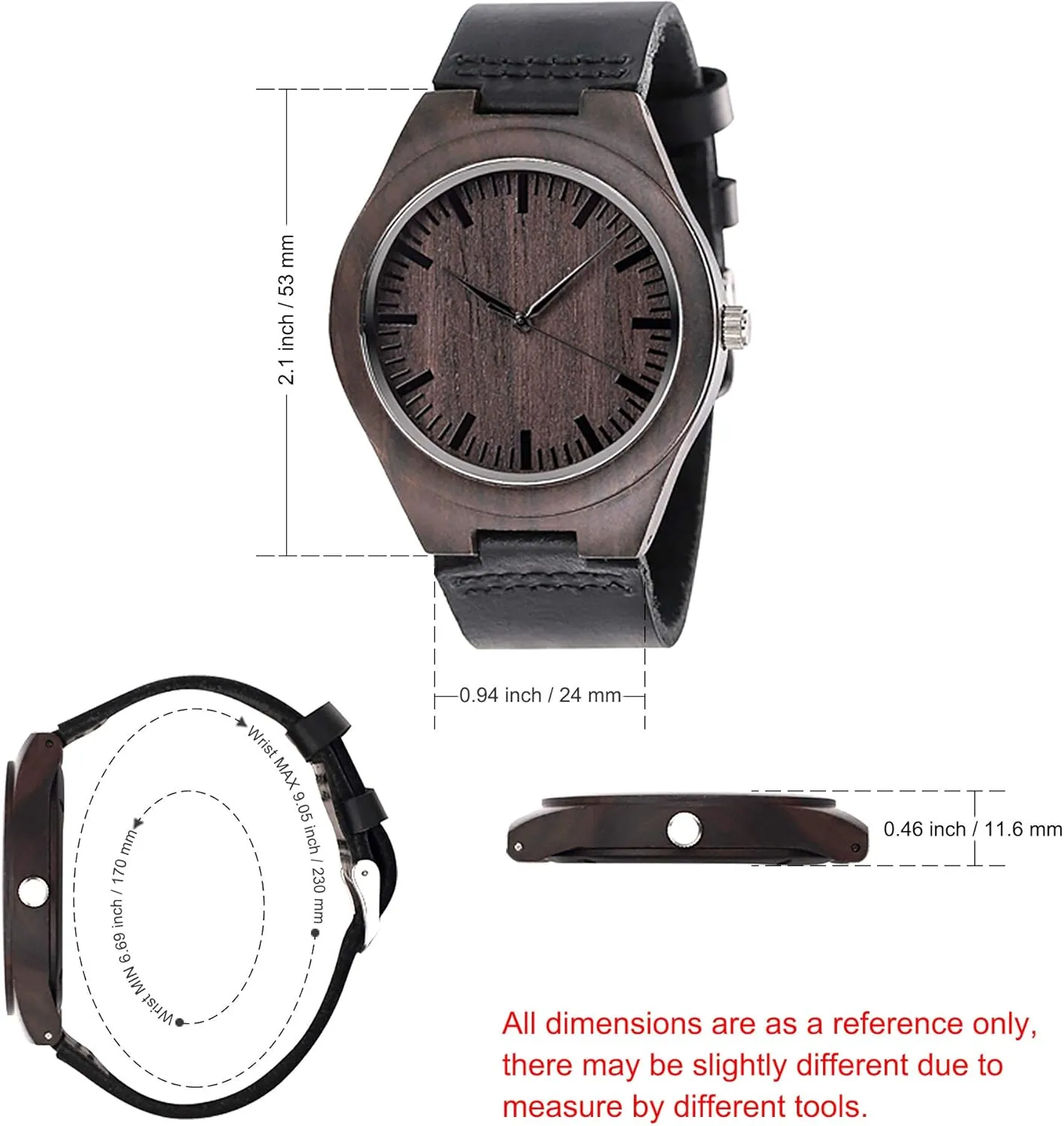 Anniversary Christmas Birthday Father Day Graduation Valentine's Wooden Idea Fodiyaer Custom Engraved Wood Watch Gifts for projector goose attest Fianc?? Boyfriend Husband Men Him As Personalized 