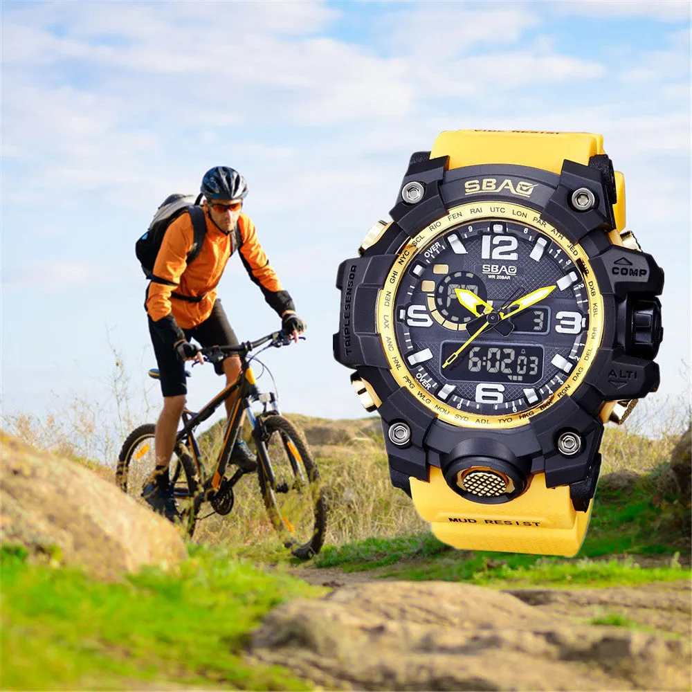AO  Watch LED Men Waterproof Sports Watches Shock Digital Electronic