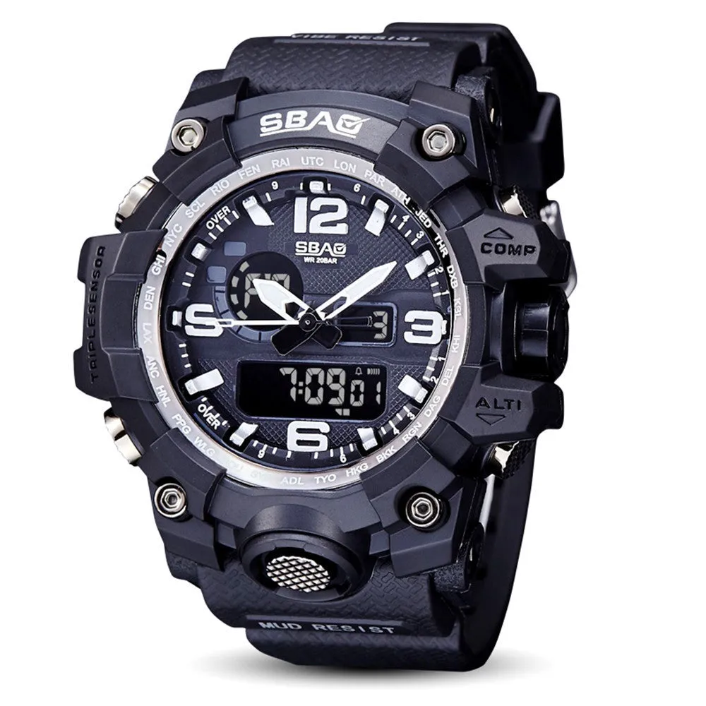 AO  Watch LED Men Waterproof Sports Watches Shock Digital Electronic