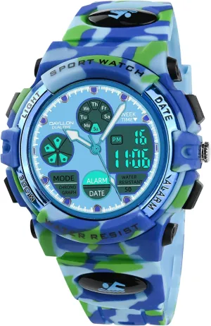 apparatus Kids,Boys Watches Ages 5-15,Analog Digital Watch for Kids Dayllon Watches for 