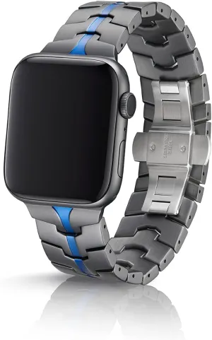 Apple Watch 44/45/46/49mm | Matte Finish | Anodized | Double Push Button Butterfly Buckle JUUK Vitero severe minute Aluminum Alloy Bracelet for 