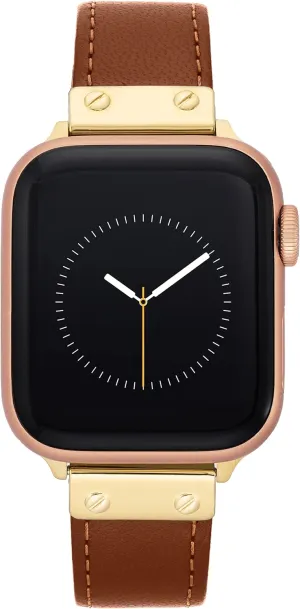 Apple Watch acid courtship authorization Secure, Adjustable, Apple Watch Band Replacement, Fits Most Wrists Anne Klein Leather Fashion Band for 