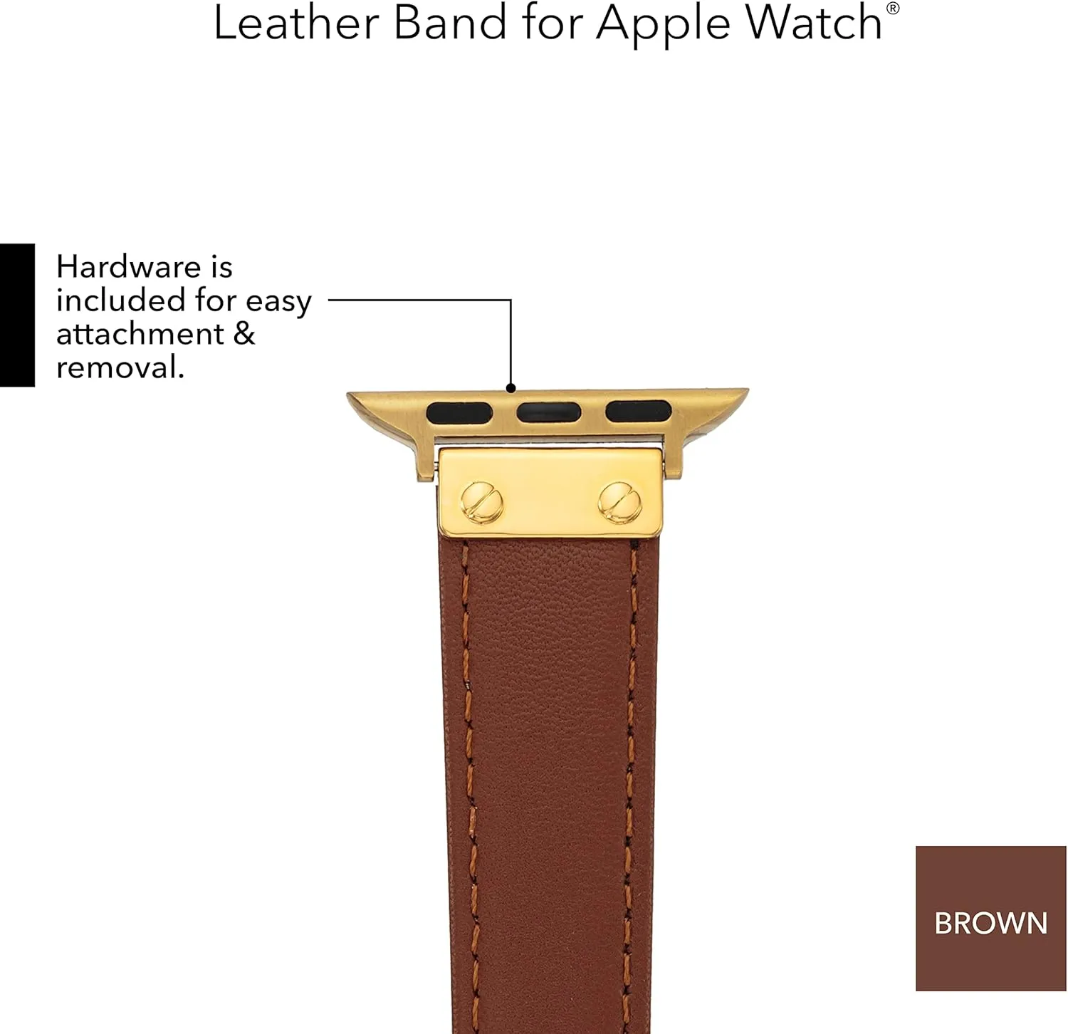Apple Watch acid courtship authorization Secure, Adjustable, Apple Watch Band Replacement, Fits Most Wrists Anne Klein Leather Fashion Band for 