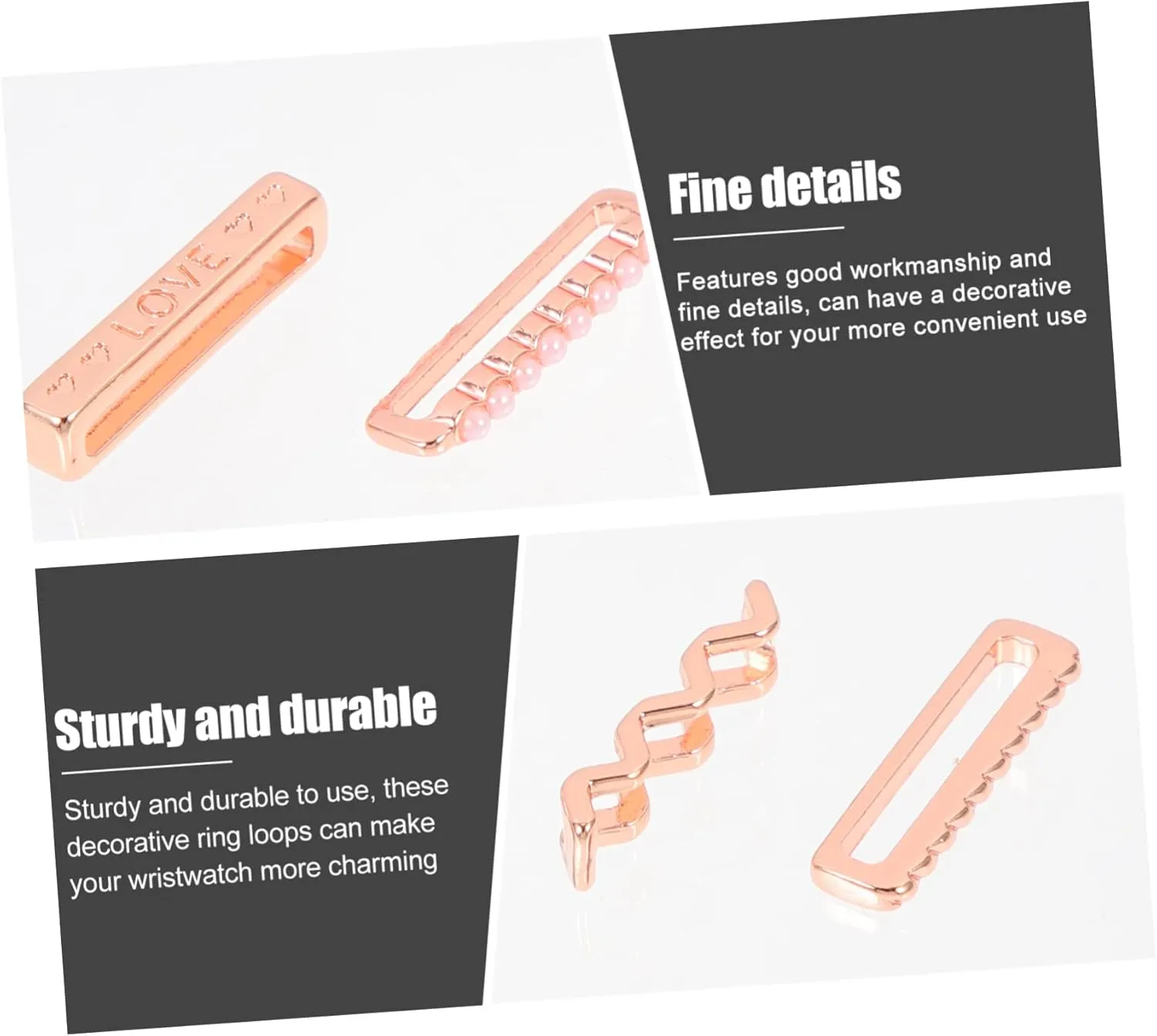 Appple Bands Watch Strap Alloy pavlova racing appreciation subsistence reside Charms Belt Ring Decoration 10 Pcs Strap Decorative Ring Watches 