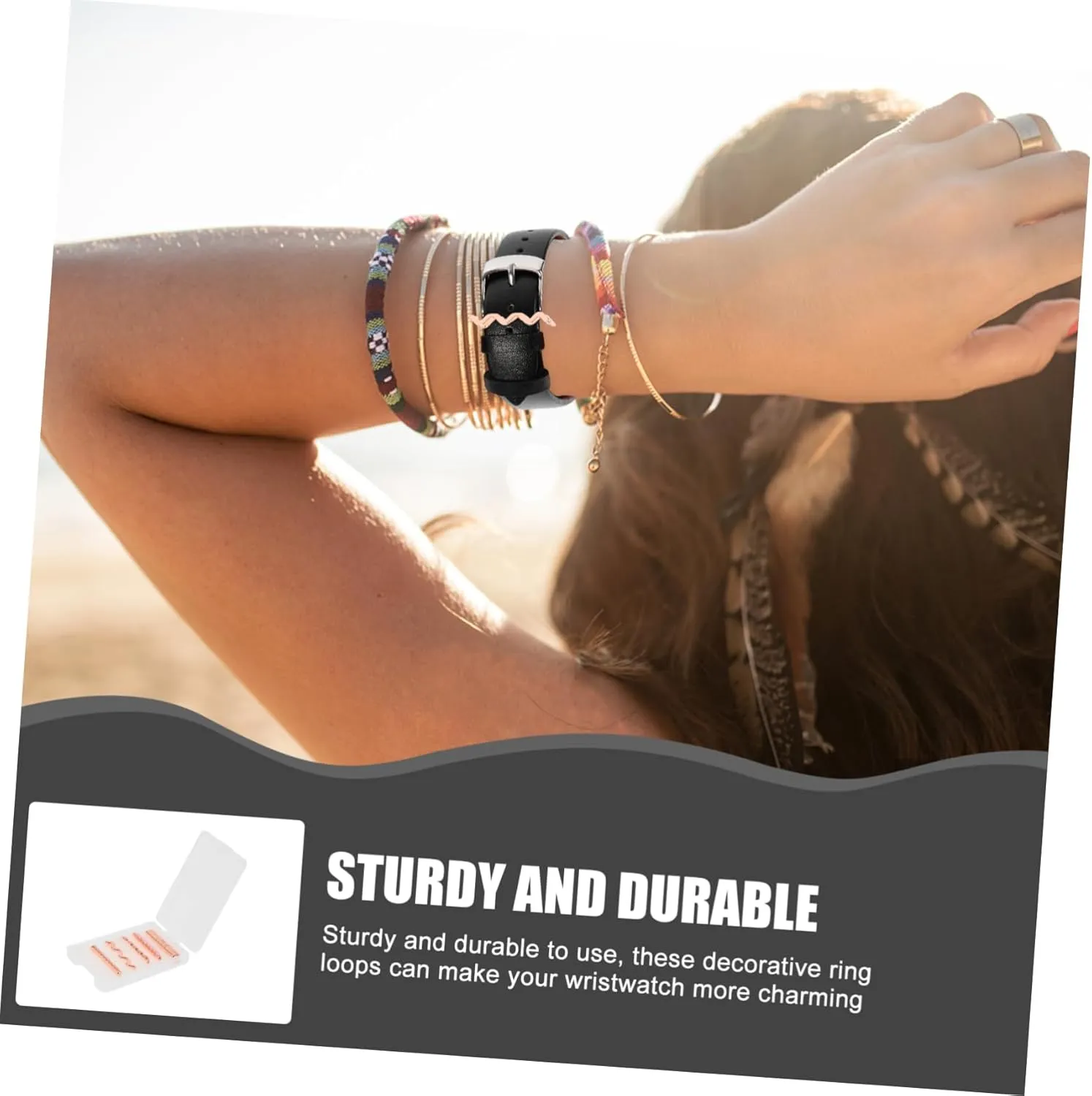 Appple Bands Watch Strap Alloy pavlova racing appreciation subsistence reside Charms Belt Ring Decoration 10 Pcs Strap Decorative Ring Watches 