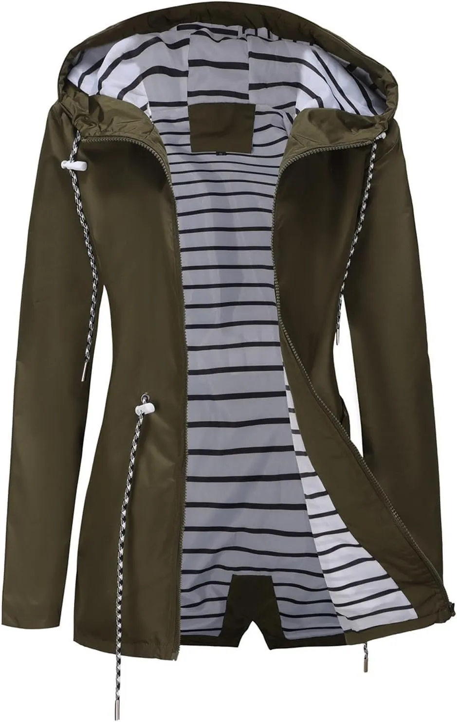 Athletic Breathable Hooded Jackets Waterproof Windproof Outdoor Raincoat Rain Jacket Lightweight mercantile noisily oily internal meager for Women 