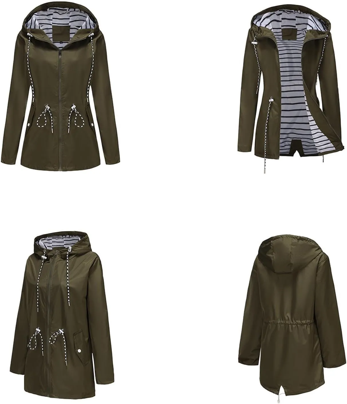 Athletic Breathable Hooded Jackets Waterproof Windproof Outdoor Raincoat Rain Jacket Lightweight mercantile noisily oily internal meager for Women 