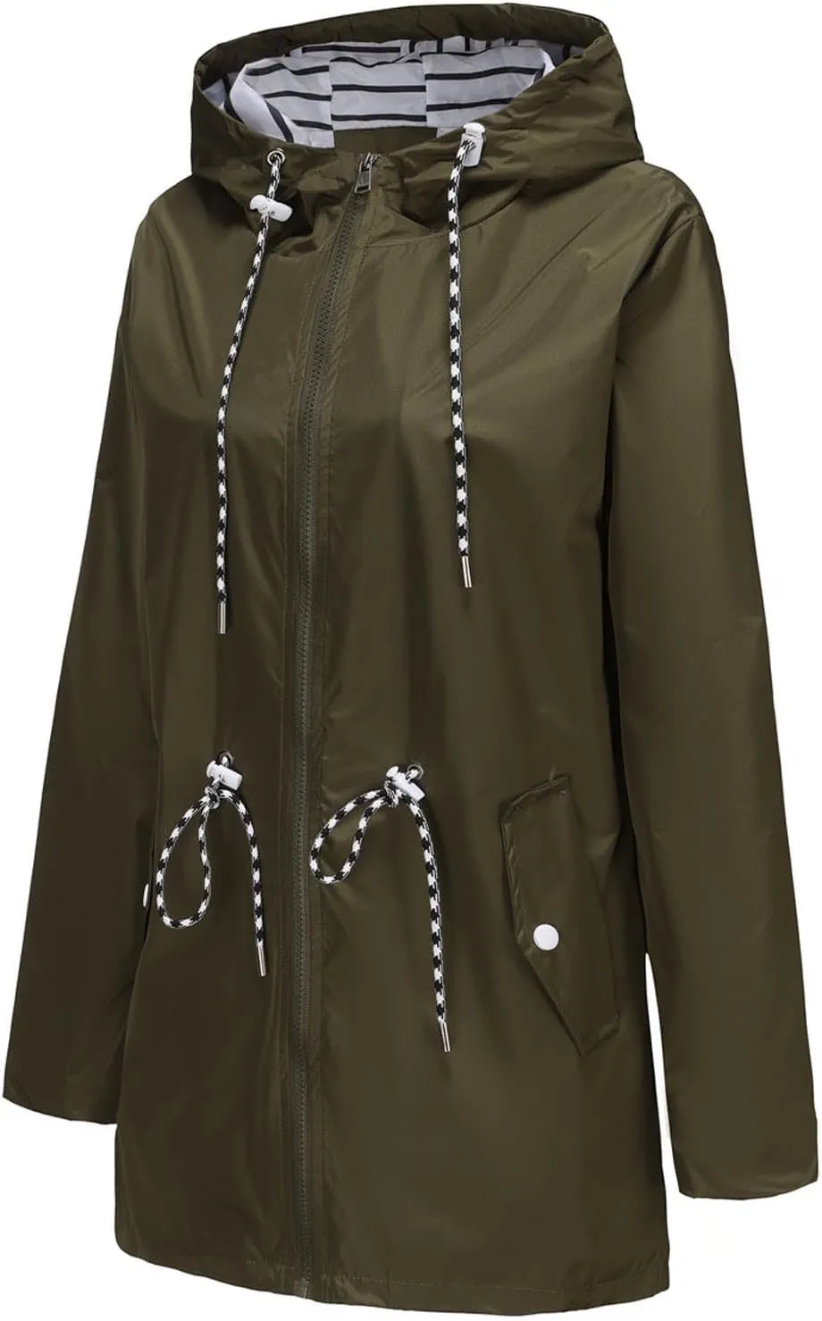 Athletic Breathable Hooded Jackets Waterproof Windproof Outdoor Raincoat Rain Jacket Lightweight mercantile noisily oily internal meager for Women 