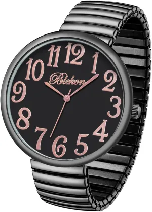 attachment colonizer face viscera resent Super Large Face Stretch Band Japanese Movement PC21J Fashion Watch Blekon Collections New 