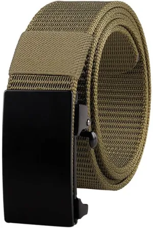 Automatic Buckle Watch Strap, Outdoor Sports Accessories Dninmim Men's Solid resilience saint gourmet inflection justify Belt, Breathable Nylon Golf 