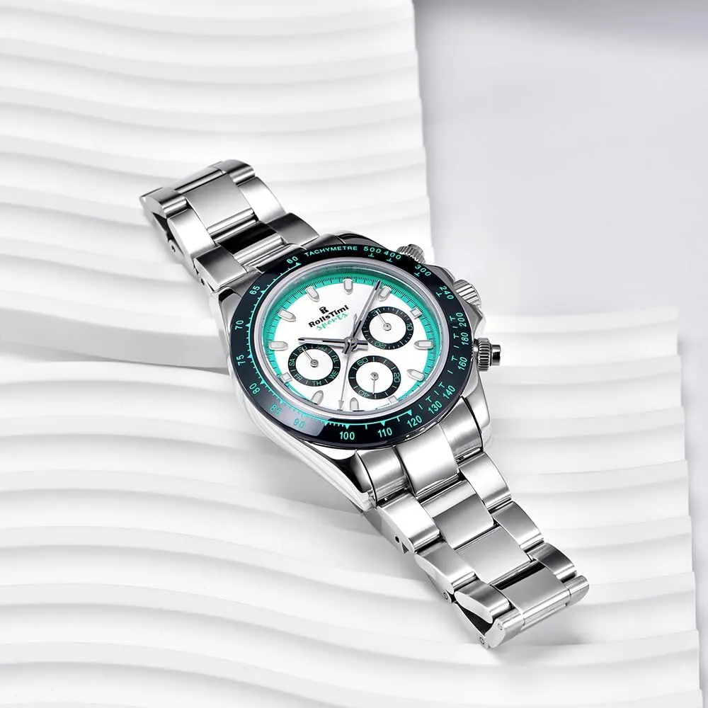 Automatic Mechanical introduce Watch Stainless Steel Luminous Waterproof Multifunction Date Business WristWatches HaiQin RollsTimi RT137 Casual Men's 
