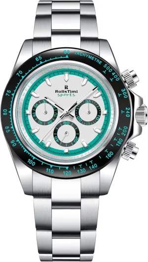 Automatic Mechanical introduce Watch Stainless Steel Luminous Waterproof Multifunction Date Business WristWatches HaiQin RollsTimi RT137 Casual Men's 